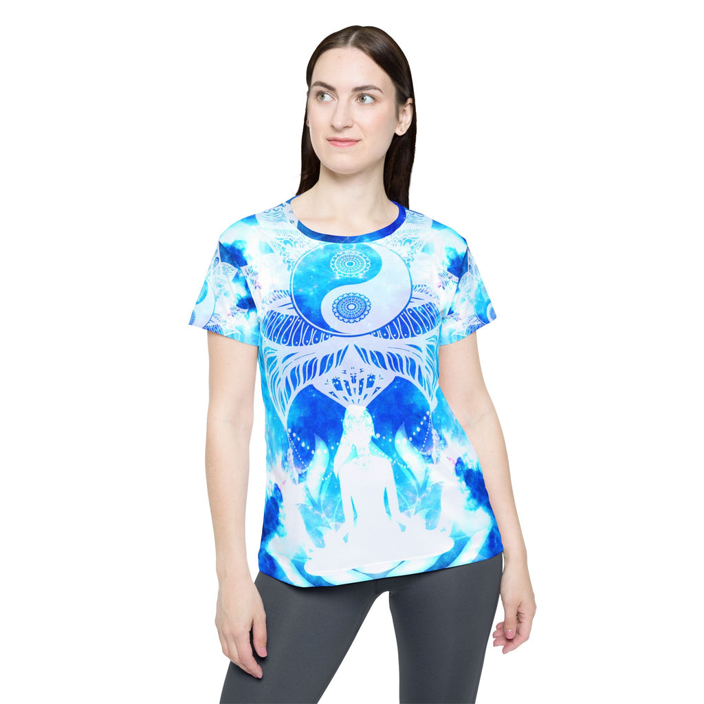 Amen Jin's Mandala of Dragon Fire Lotus Meditations Women's Sports Jersey