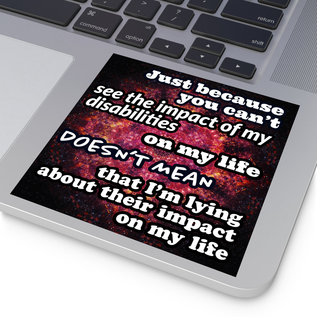 Katerina's Battle Symphony Desires 2023 "Just Because You Can't" Square Stickers, Indoor\Outdoor