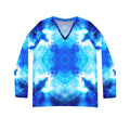 Amen Jin's Mandala of Dragon Fire Desires Women's Long Sleeve V-neck Shirt