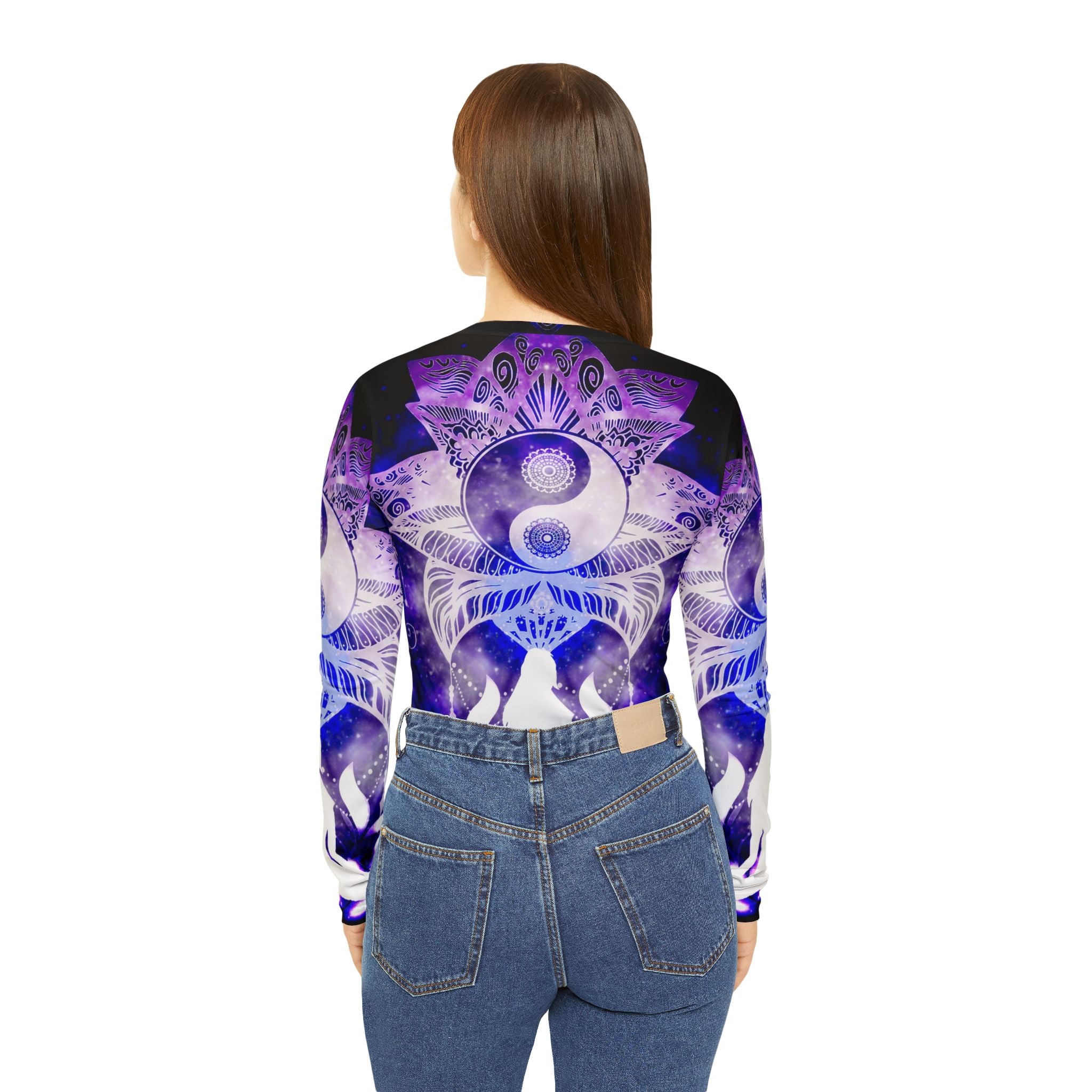 Katerina's We Will Go Home Lotus Meditations Women's Long Sleeve V-neck Shirt