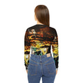 Breathe Again Cosmic Falls Dreams Women's Long Sleeve V-neck Shirt