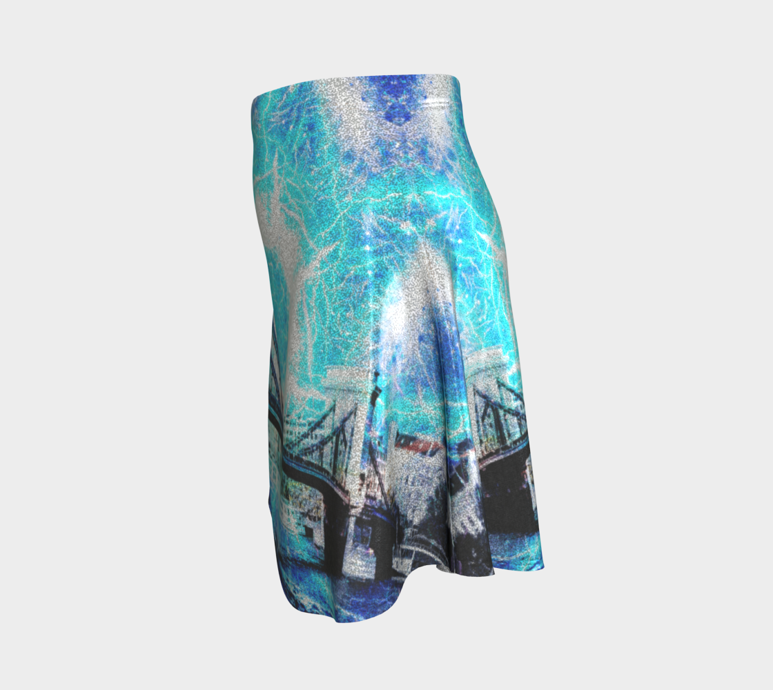 Katerina's Mandala of Electric Dragon Fire Desires Budapest Dreams Flared Skirt