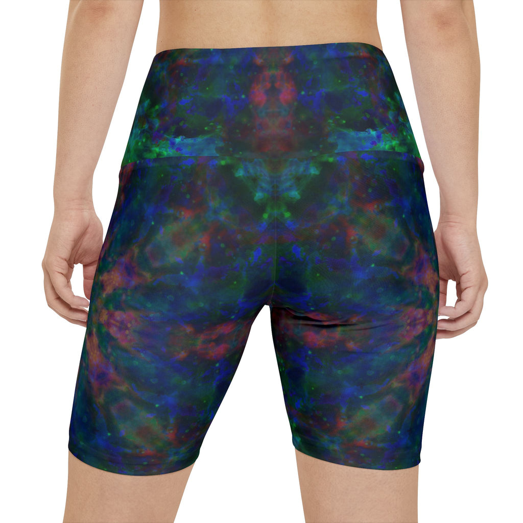 Spirited Marie Rainbow Universe Desires Women's Workout Shorts