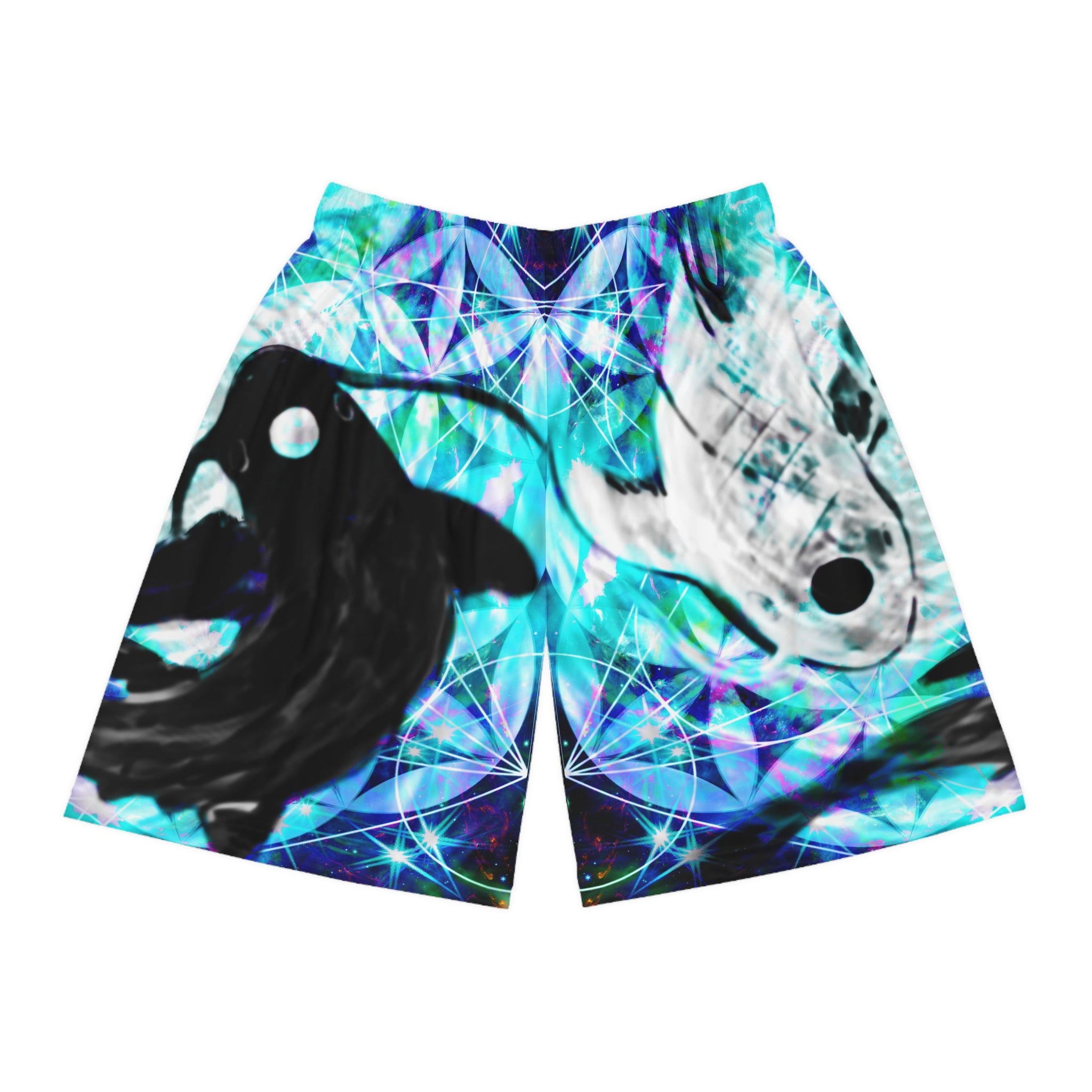 Katerina's Now and Forever Desires Koi Meditations Basketball Shorts
