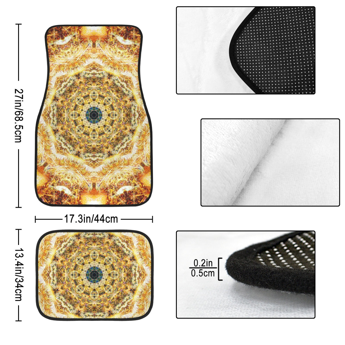 Katerina's Jupiter Desires 4-Piece Car Floor Mats （Customized Separately）| Ships from USA