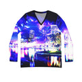 Amethyst Sapphire Orlando Dreams Women's Long Sleeve V-neck Shirt