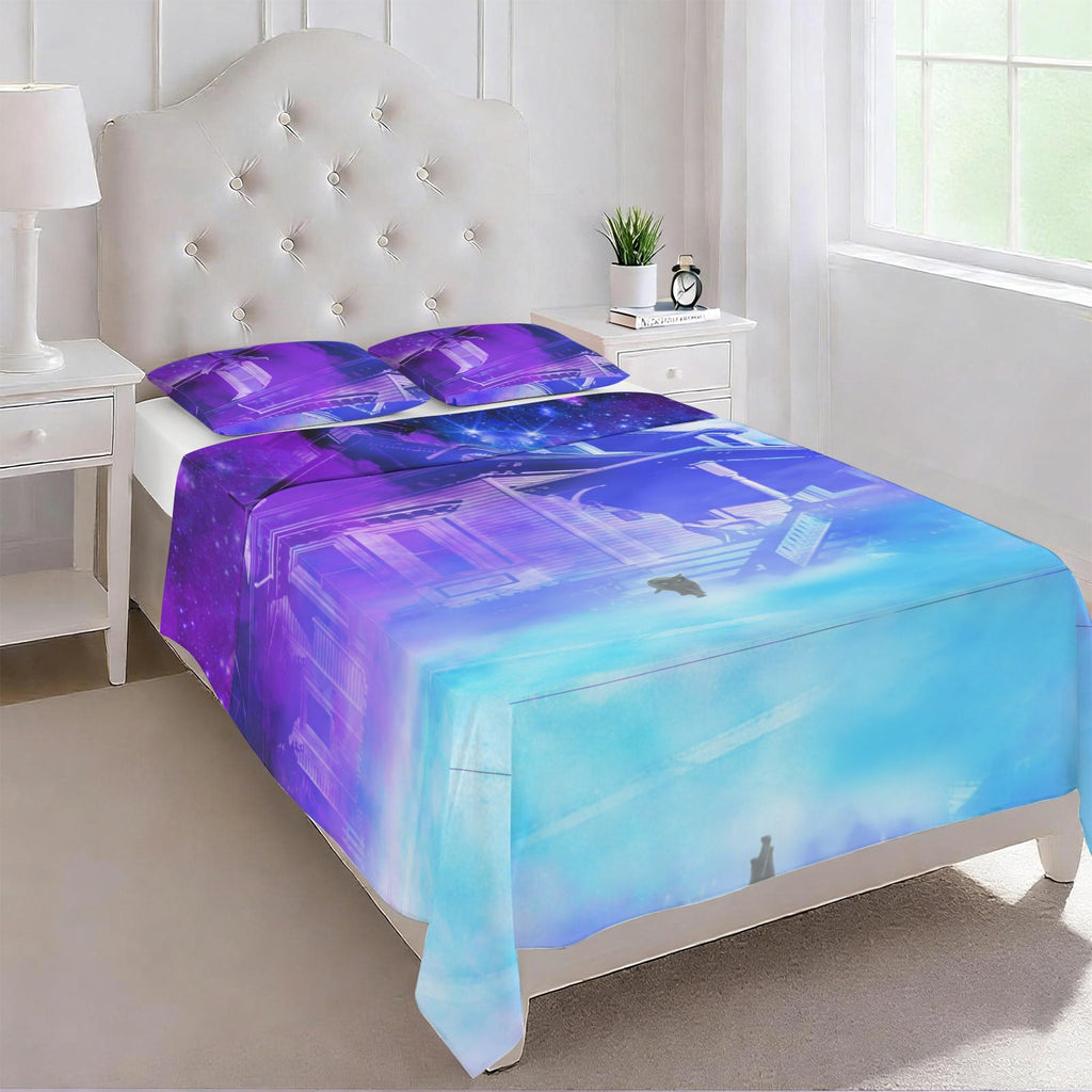 Amen Jin's Katerina's Eros & Psyche Desires Hocus Pocus Dreams 3-Piece Bedding Set (Bed Sheet + Pillowcases)  | Ships from USA