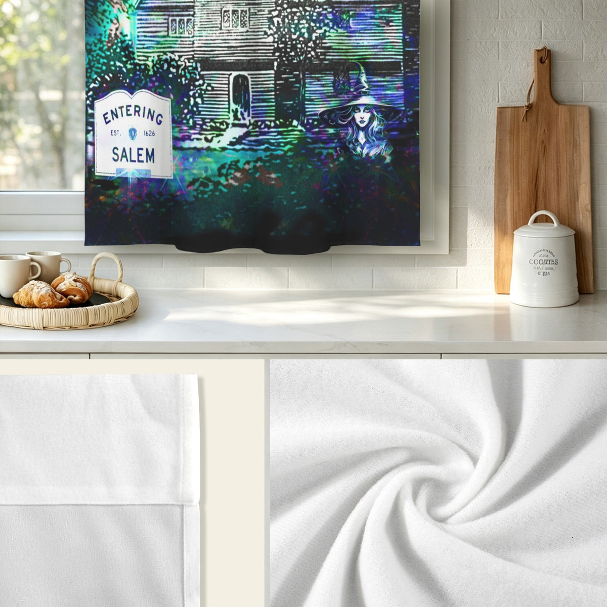 Katerina's Now & Forever Salem Witch Meditations Window Curtain 52" x 63" ( 1 Piece ) | Ships from USA