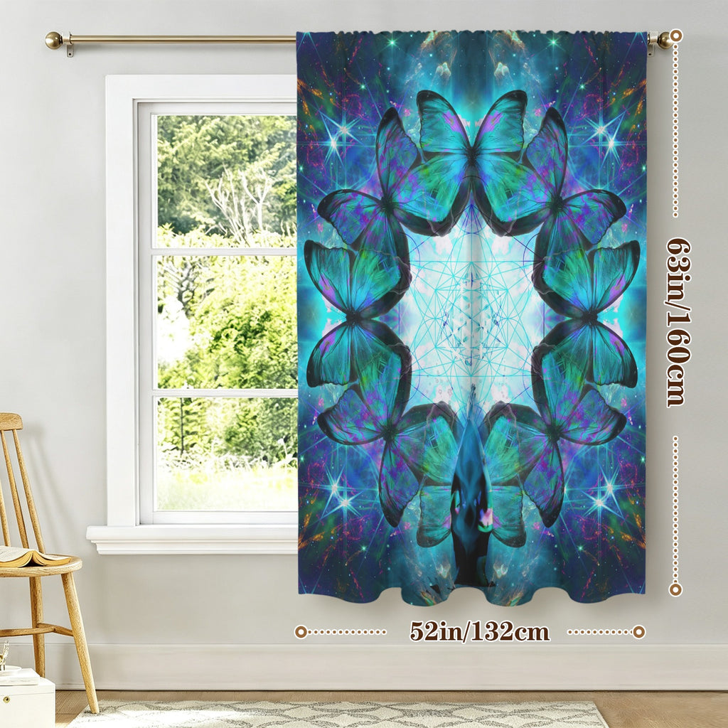 Katerina's Now & Forever Metamorphosis Meditations Window Curtain 52" x 63" ( 1 Piece ) | Ships from USA