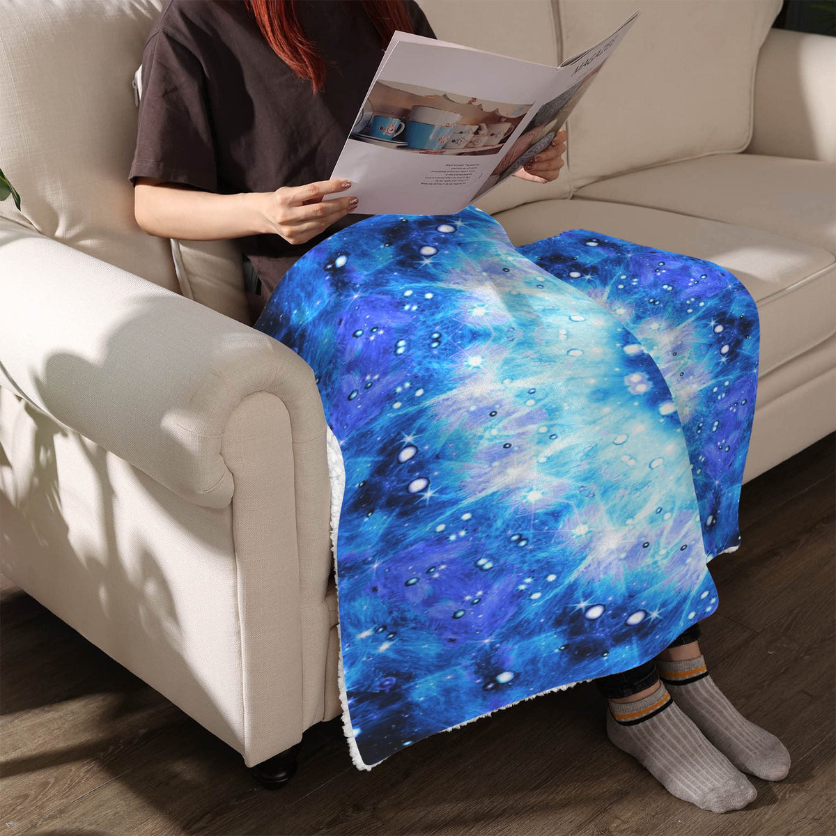 Katerina's Noel Nouvelette Desires Sherpa Fleece Blanket 30" x 40" | Ships from USA