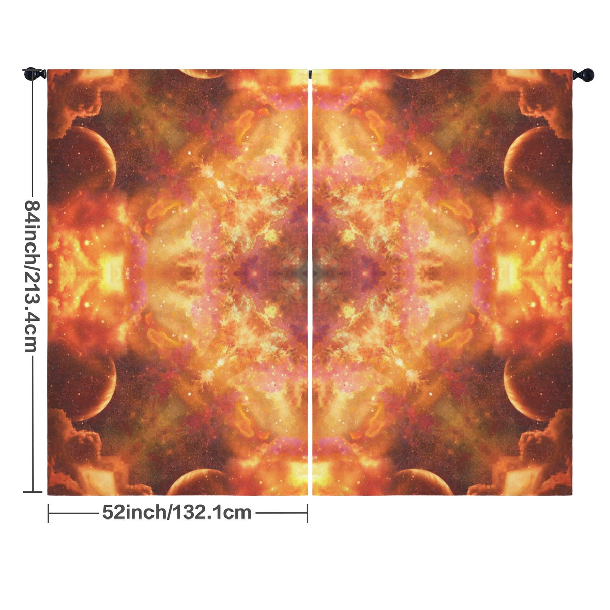 Samhain Night Dreams Desires Floor-To-Ceiling Curtain 52x84inch | Ships from USA