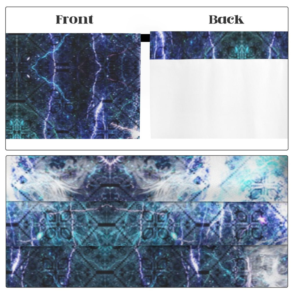 Katerina's Electric Dragon Fire Desires Dragoness Dreams Floor-To-Ceiling Curtain 52x84inch | Ships from USA