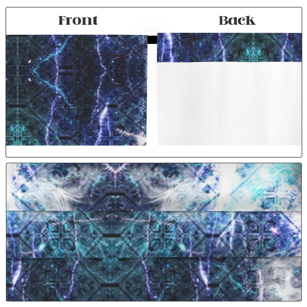 Katerina's Electric Dragon Fire Desires Dragoness Dreams Floor-To-Ceiling Curtain 52x84inch | Ships from USA