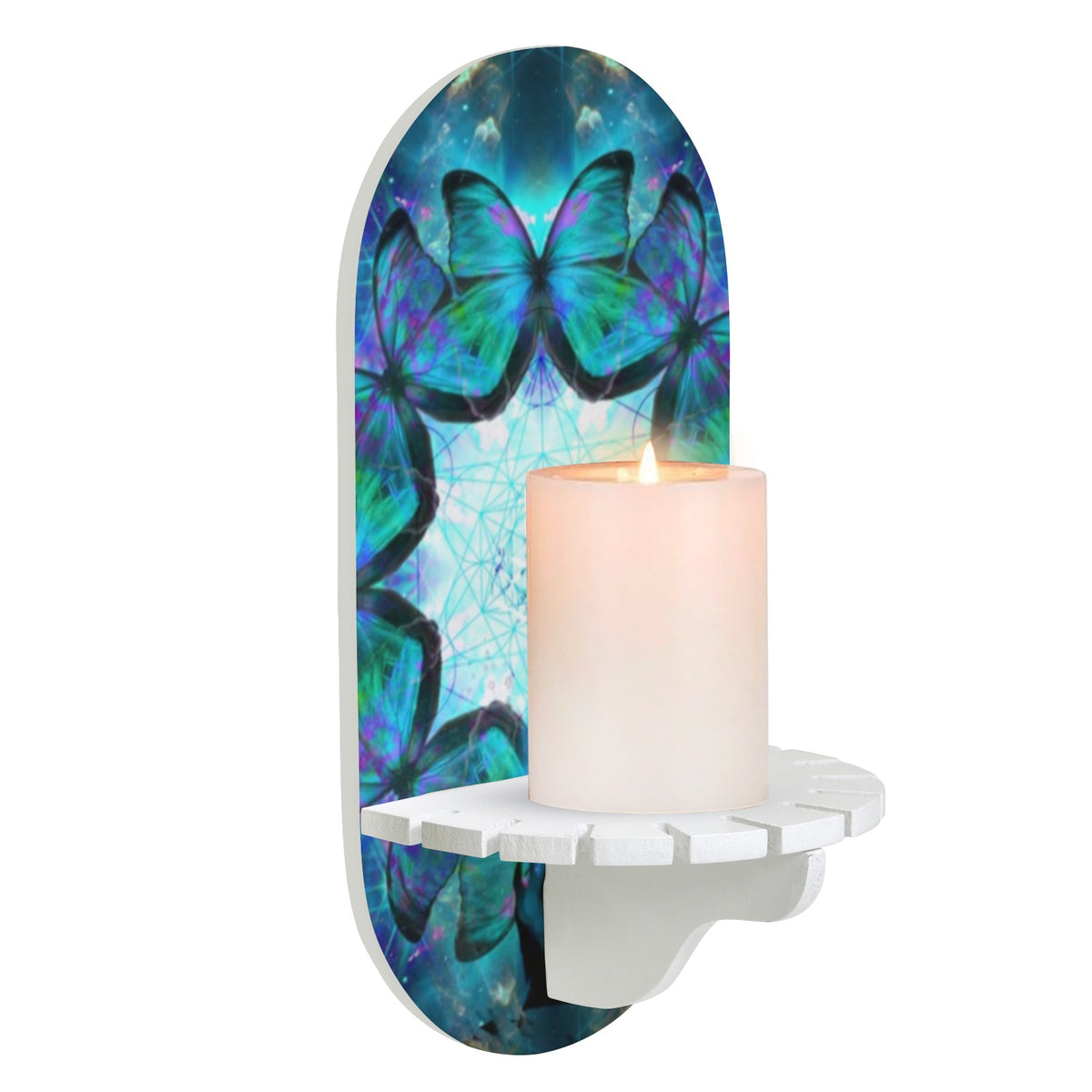 Katerina's Now & Forever Metamorphosis Meditations Wall Mounted Candle Holder | Ships from USA