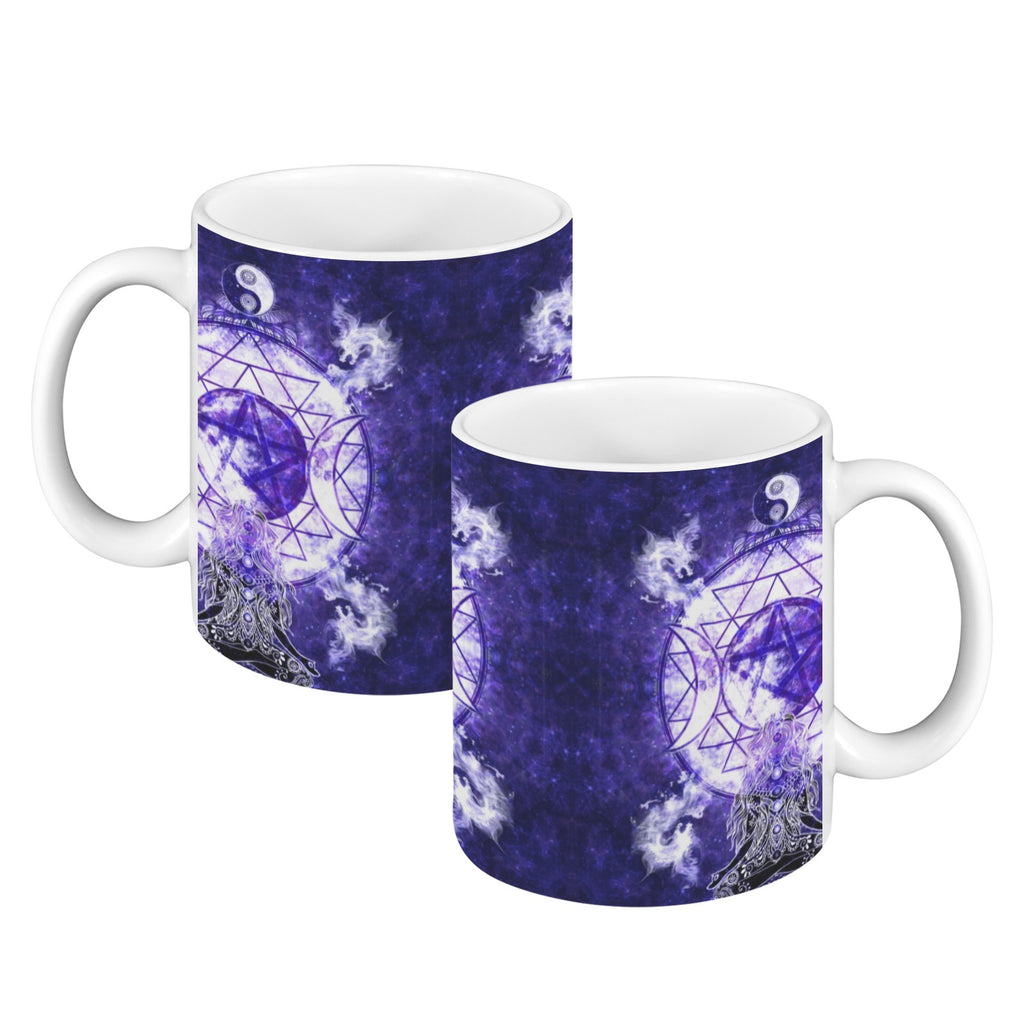 Katerina's Dragon's Eye Magickal Awakening Meditations Custom White Mug(11OZ)(Set of 2) | Ships from USA