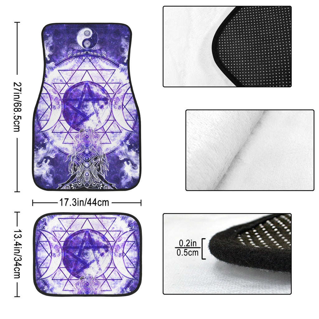 Katerina's Dragon's Eye Magical Awakening Meditations 4-Piece Car Floor Mats （Customized Separately）| Ships from USA