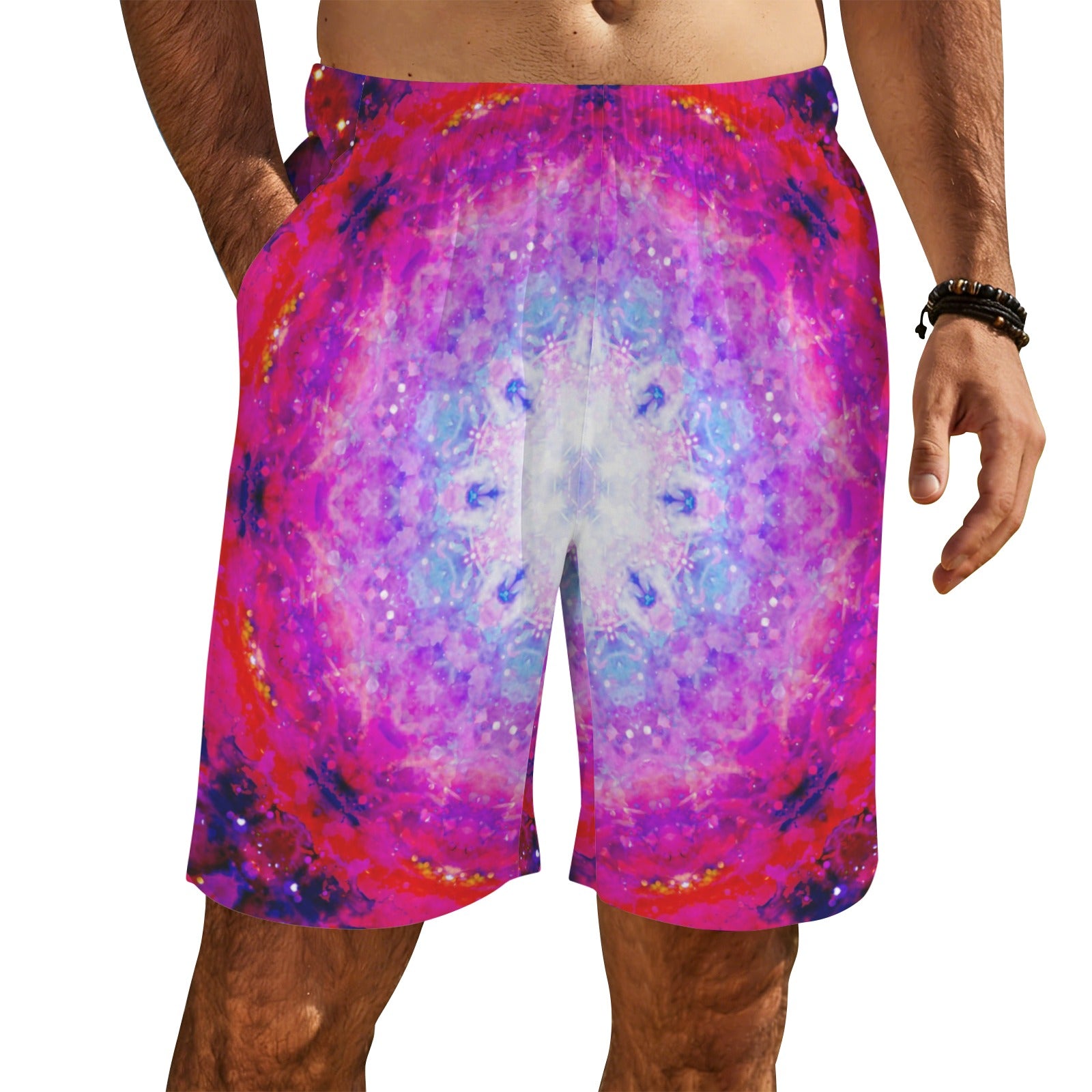 Katerina's Citadel Desires Men's All Over Print Beach Shorts (Sets 26) | Ships from USA