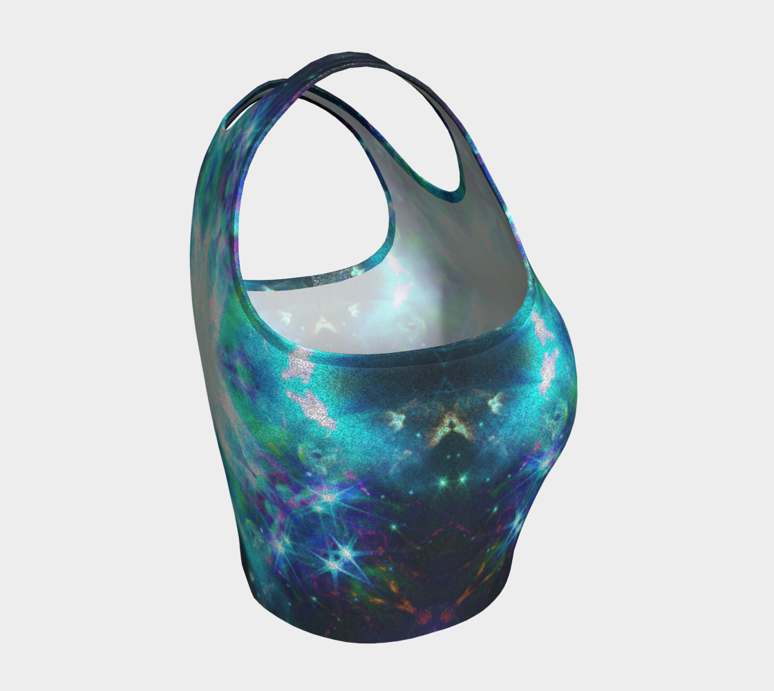 Katerina's Now and Forever Desires Glitter Athletic Crop Top