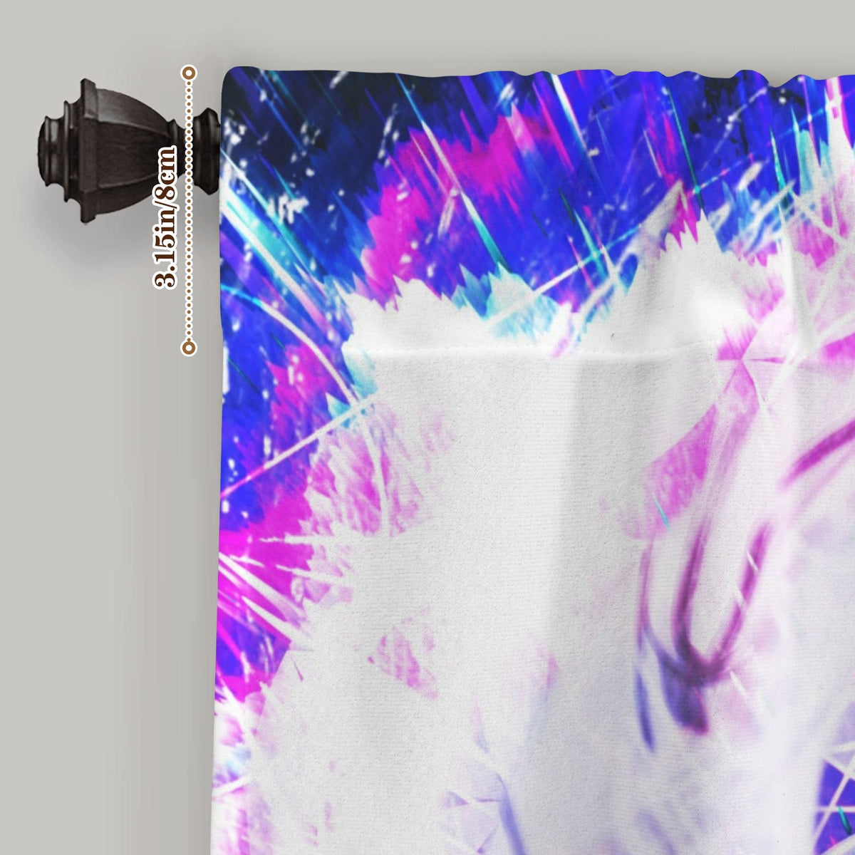 Creation's Koi Meditations Window Curtain 52" x 63" ( 1 Piece ) | Ships from USA