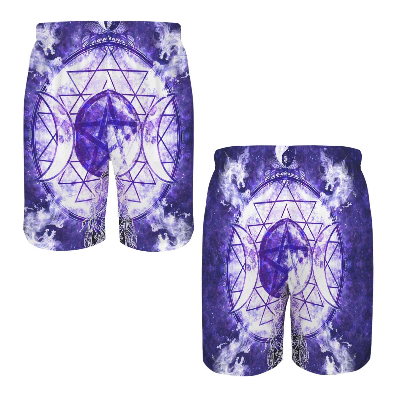 Katerina's Dragon's Eye Magickal Awakening Meditations Men's All Over Print Beach Shorts (Sets 26) | Ships from USA