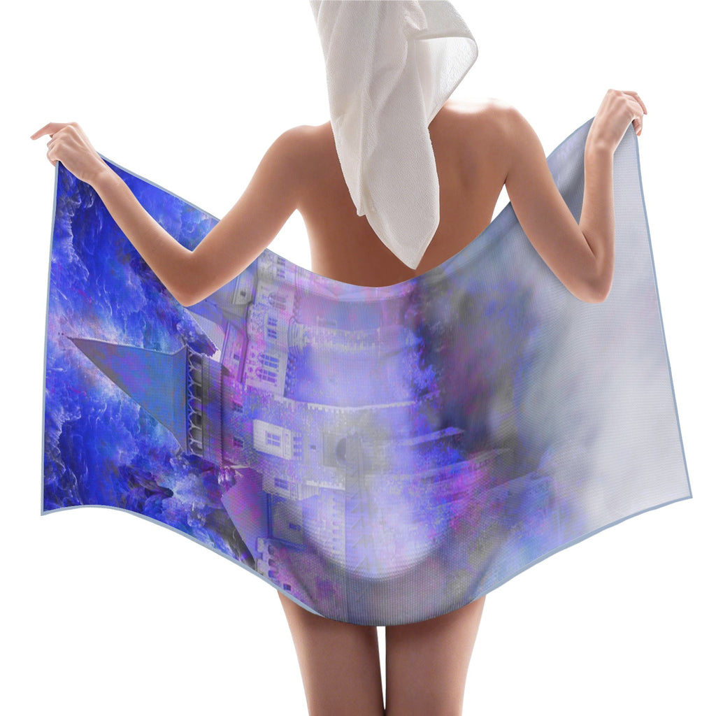 Katerina's I Will Come Again Translyvanian Desires Waffle Weave Bath Towel 29" x 58" | Ships from USA