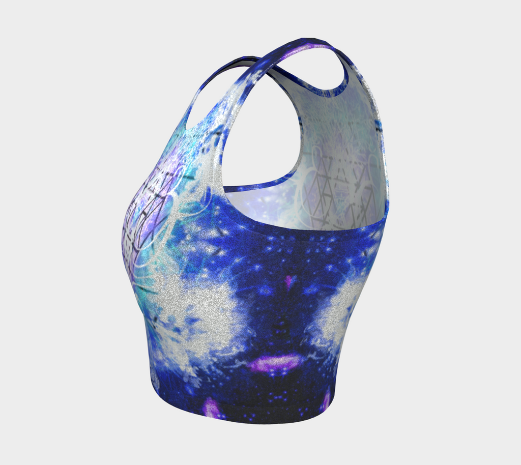 Amen Jin's Katerina's Eros & Psyche Buddha Meditations Athletic Crop Top