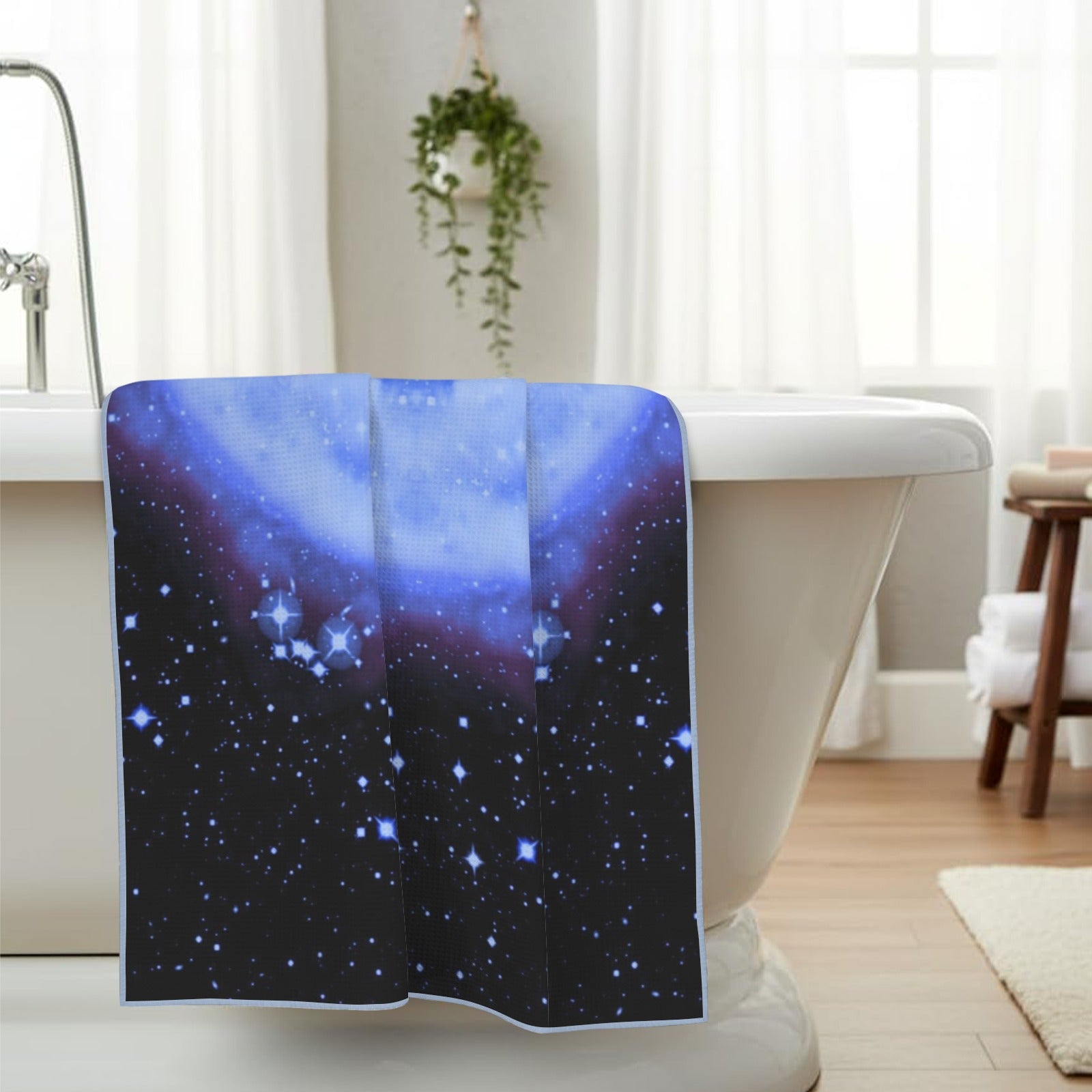 Katerina's Halo Desires Waffle Weave Bath Towel 29" x 58" | Ships from USA