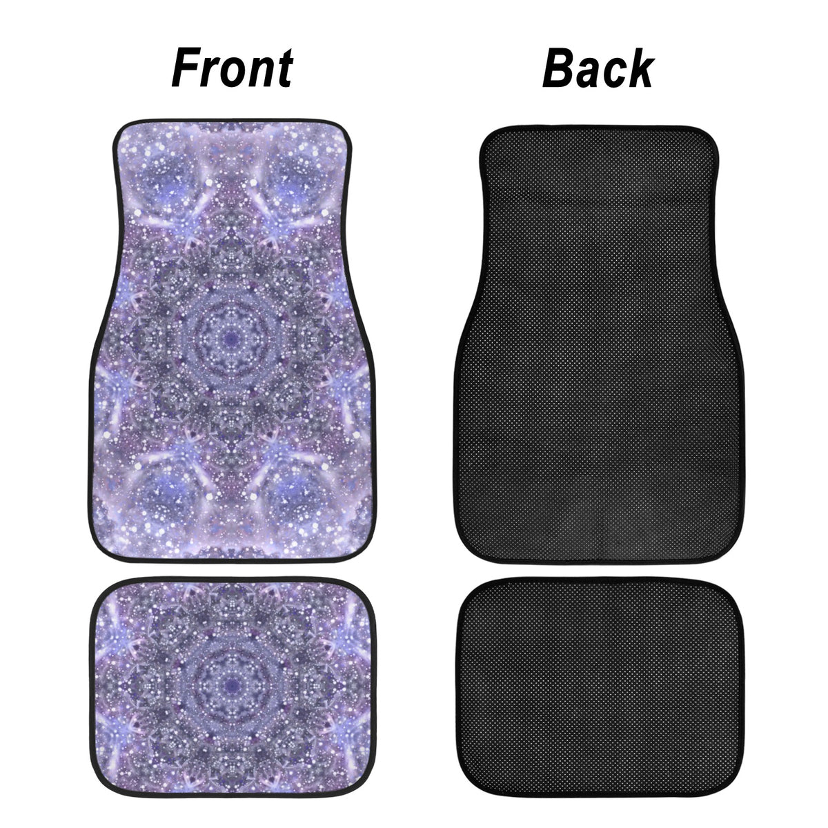 Katerina's Lilac Star Desires 4-Piece Car Floor Mats （Customized Separately）| Ships from USA