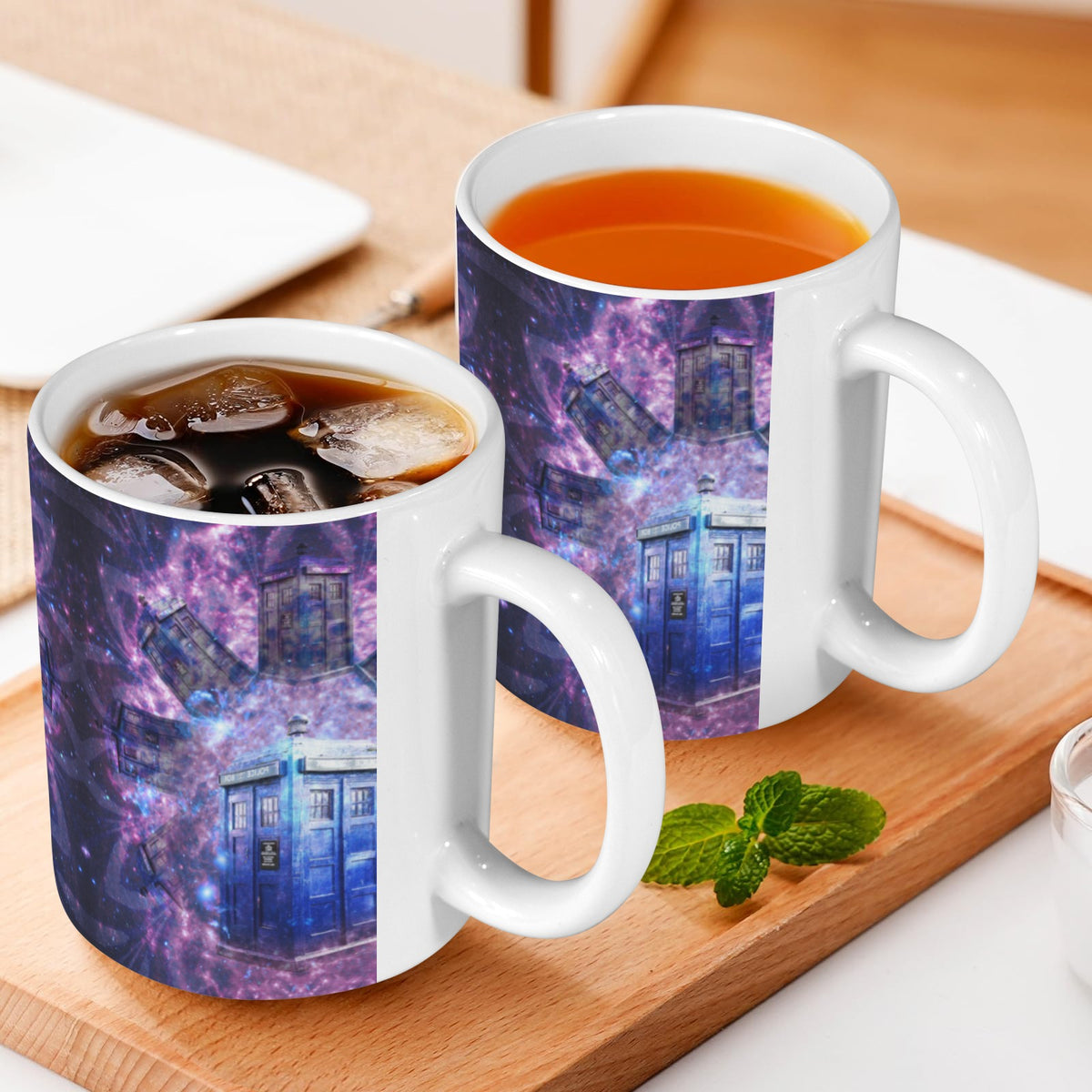 Katerina's Through Time & Space Doctor Desires Custom White Mug(11OZ)(Set of 2) | Ships from USA