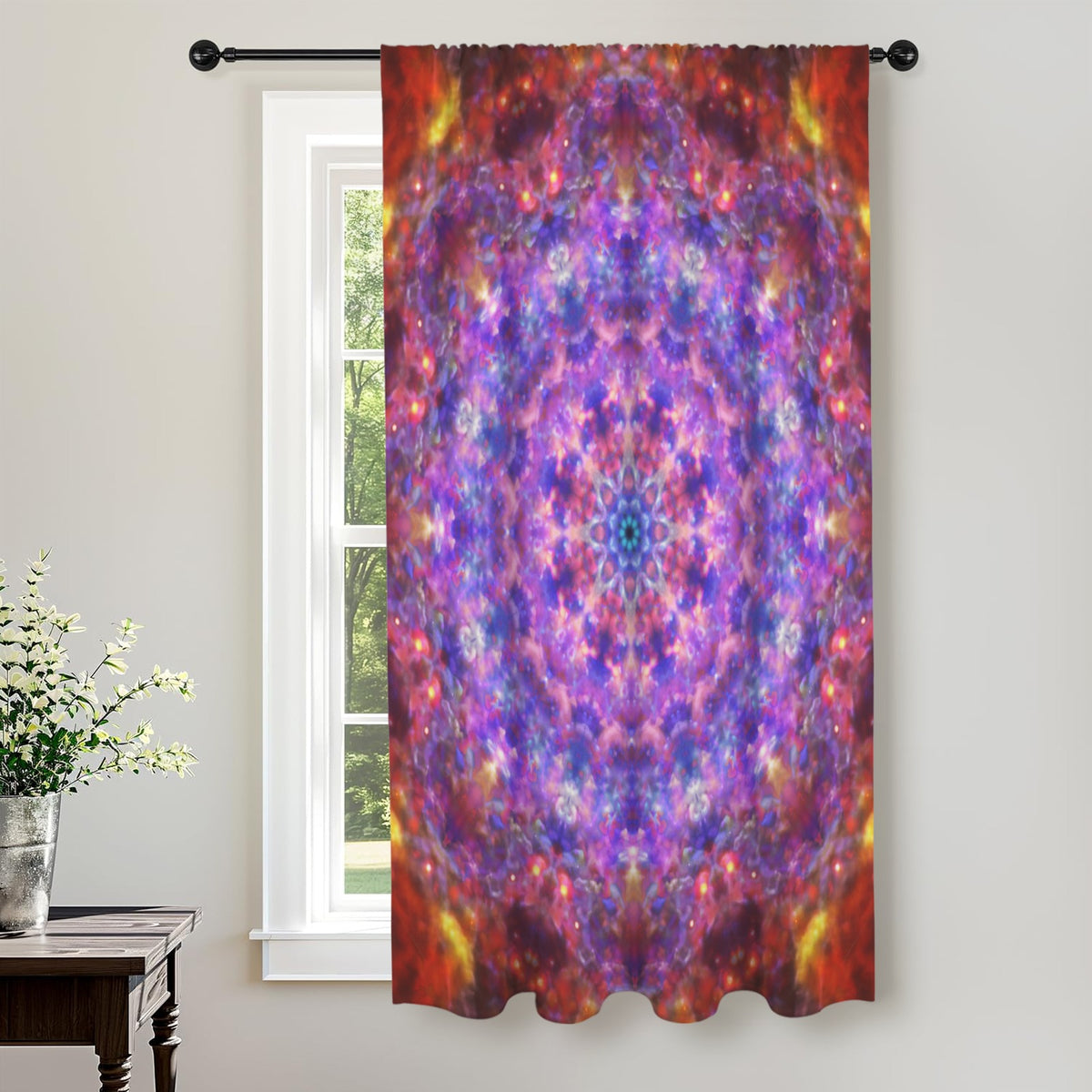 Katerina's Tears Desires Window Curtain 52" x 63" ( 1 Piece ) | Ships from USA
