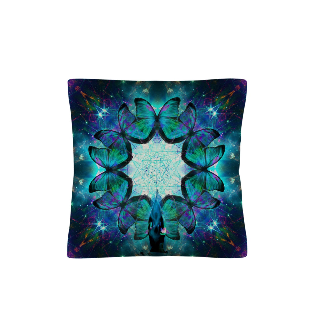 Katerina's Now & Forever Metamorphosis Meditations Linen Throw Pillow 18" x 18" ( 1 Piece ) | Ships from USA