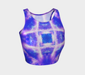 Katerina's Amethyst Sapphire Dreams Desires Athletic Crop Top