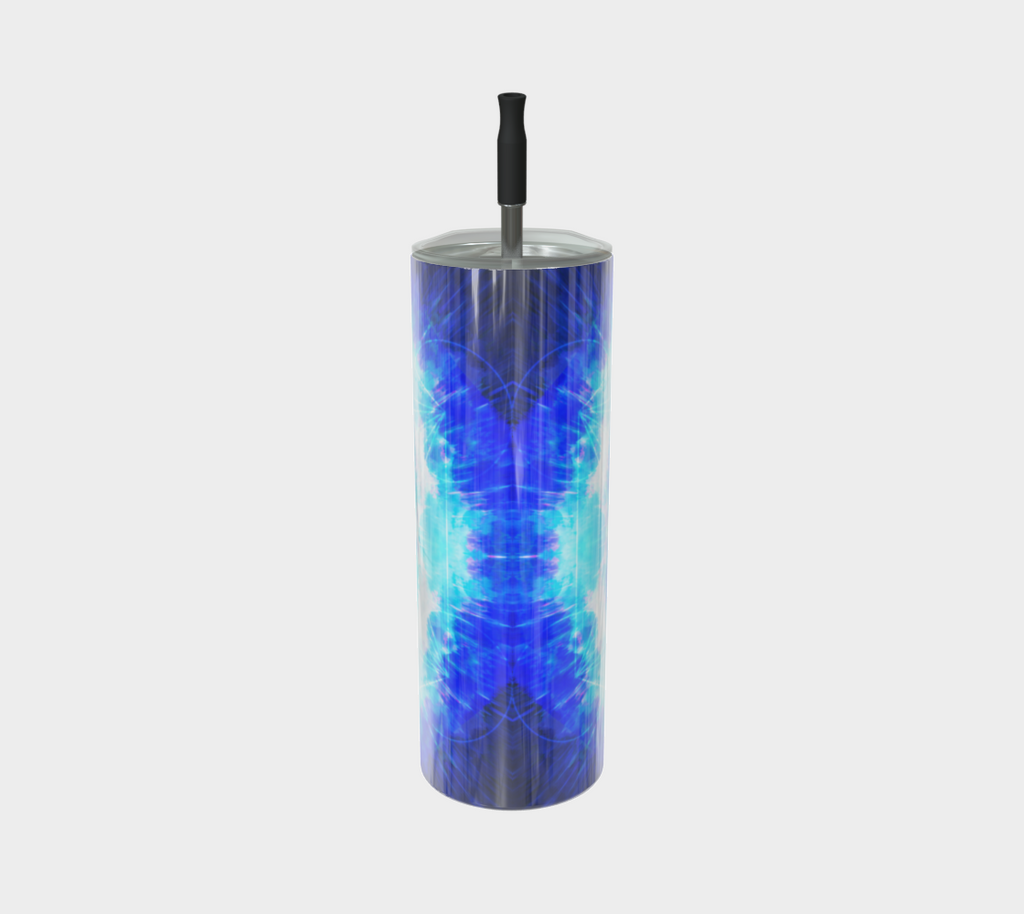 Amen Jin's Blue Sun Koi Meditations Stainless Steel Tumbler