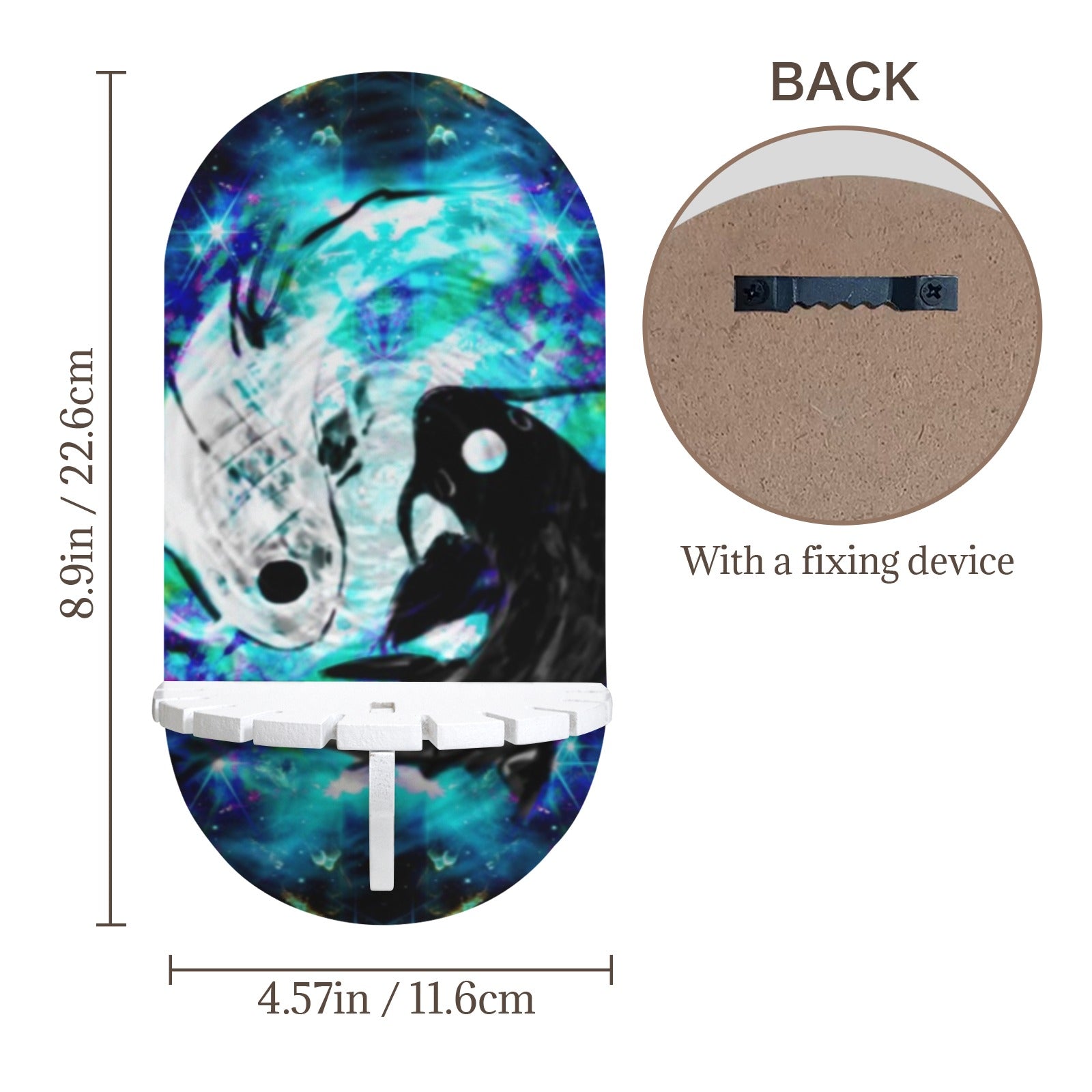Katerina's Now & Forever Koi Desires Wall Mounted Candle Holder | Ships from USA