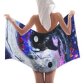 Katerina's Cassandra Koi Desires Waffle Weave Bath Towel 29" x 58" | Ships from USA