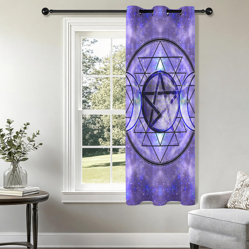 Katerina's Triple Goddess Magickal Desires Grommet Curtain 42" x 63" ( 1 Piece ) | Ships from USA