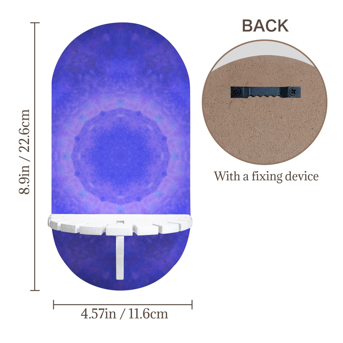 Katerina's Uncertainty in Time & Space Desires Wall Mounted Candle Holder | Ships from USA