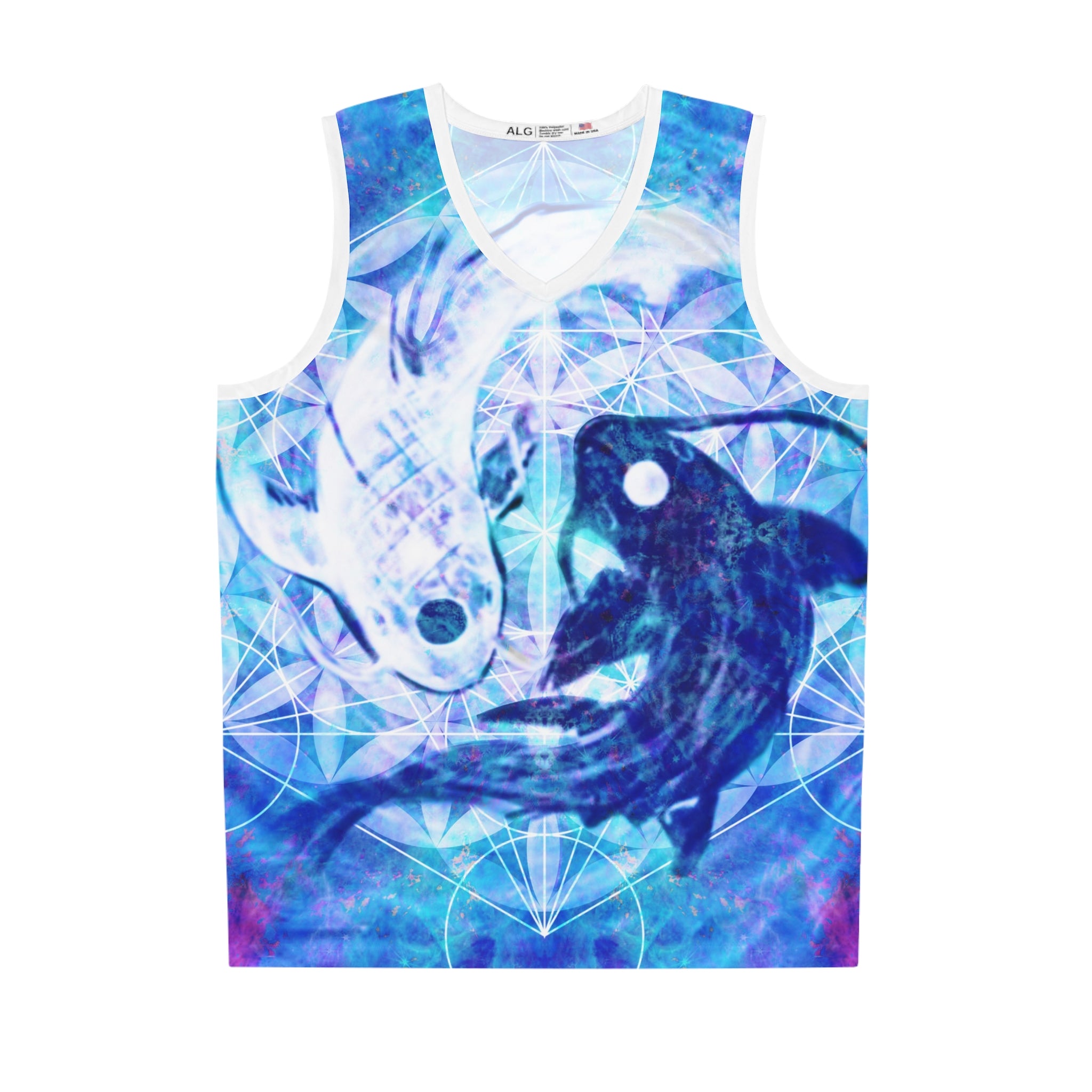 Amen Jin's Lotus Koi Meditations Basketball Jersey