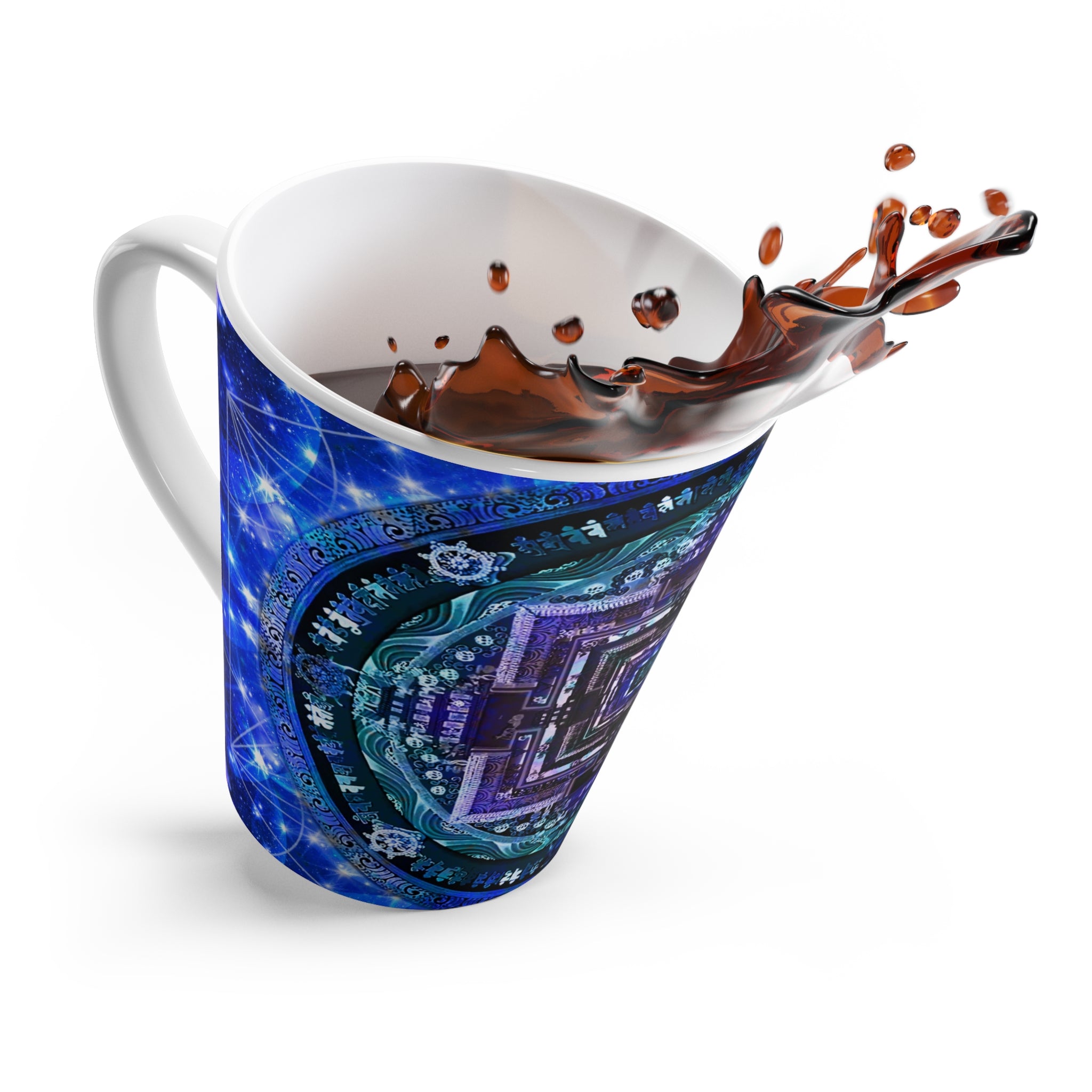 Amen Jin's Katerina's Eros and Psyche Wheel of Time Meditations Latte Mug