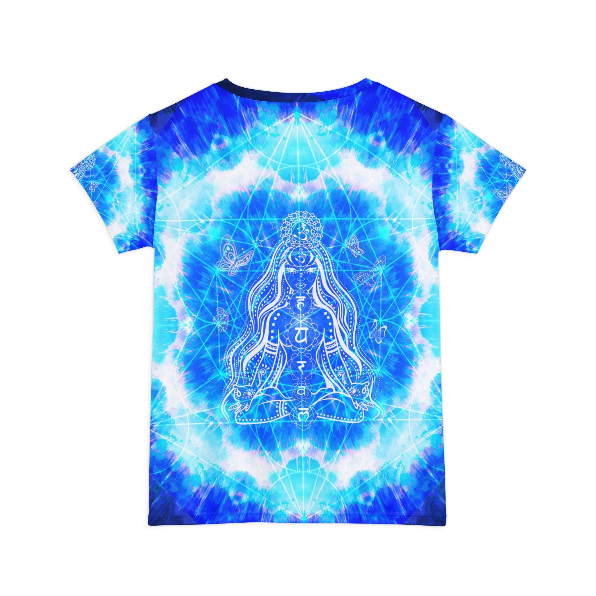 Amen Jin's Blue Sun Cosmic Meditations Women's Short Sleeve Shirt