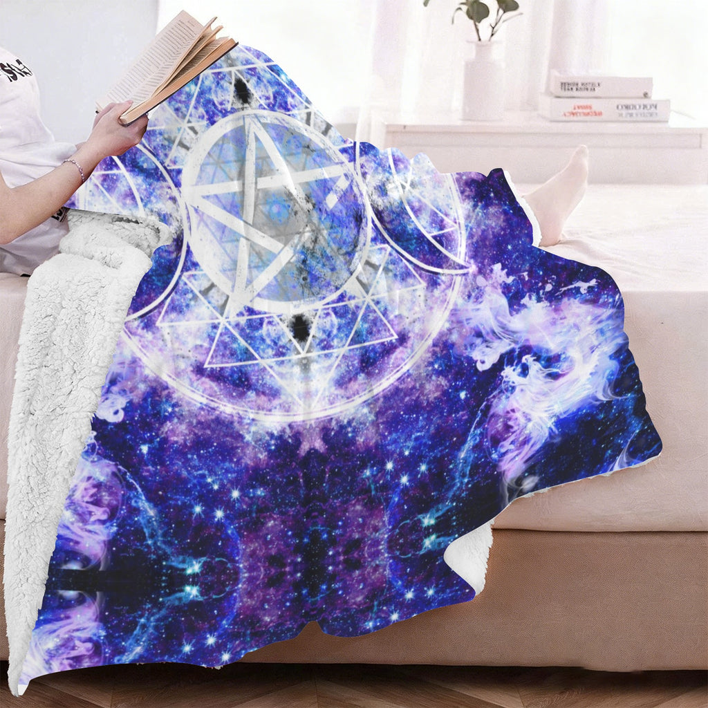 Amen Jin's Katerina's Dracularian Dragoness Triple Goddess Meditations u Sherpa Fleece Blanket 60" x 80" | Ships from USA
