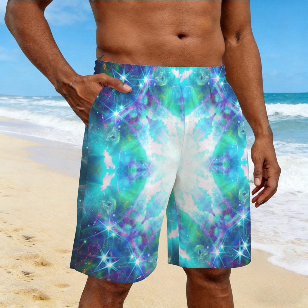 Katerina's Now & Forever Desires Men's All Over Print Beach Shorts (Sets 26) | Ships from USA