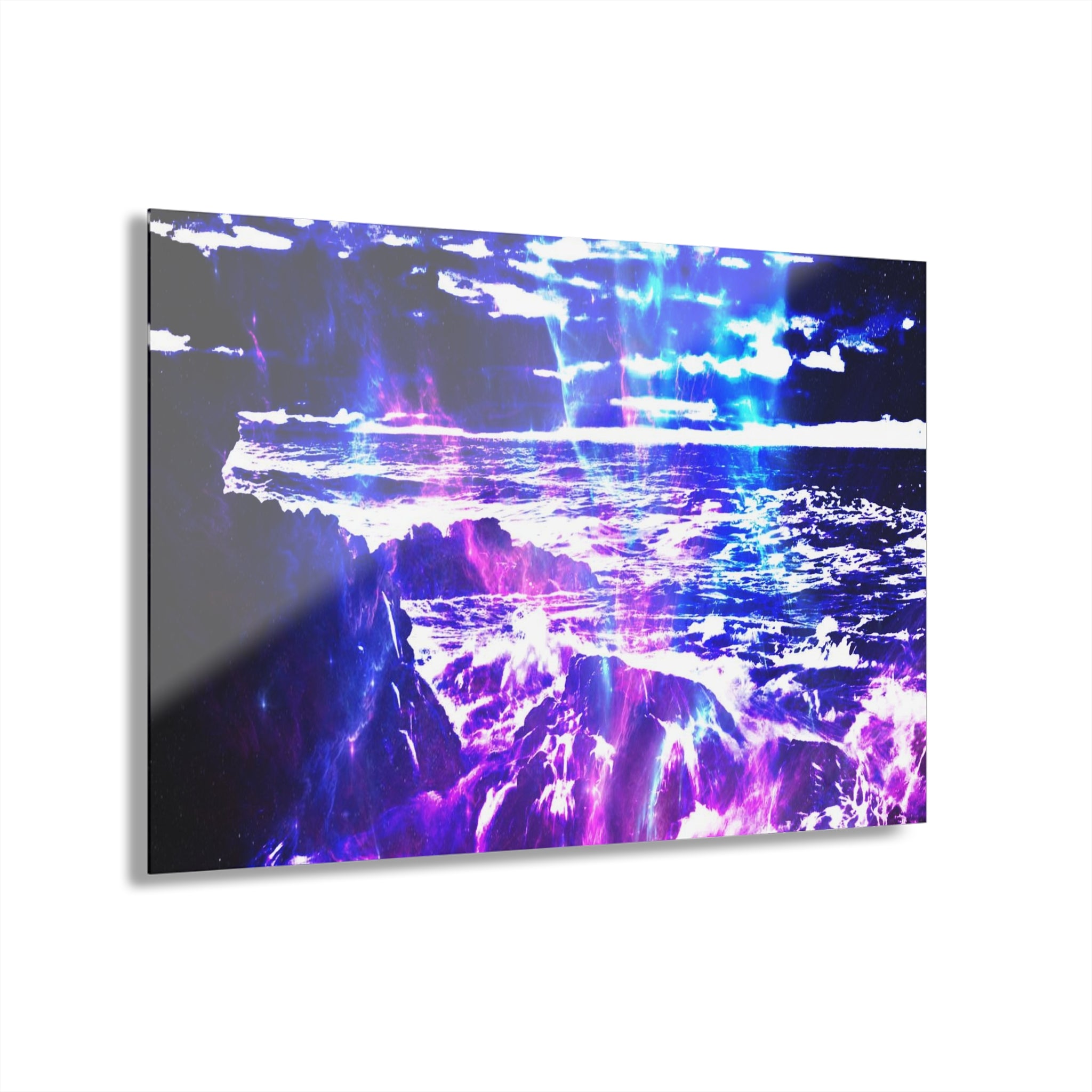 Amethyst Cosmic Falls Dreams Acrylic Prints (French Cleat Hanging)