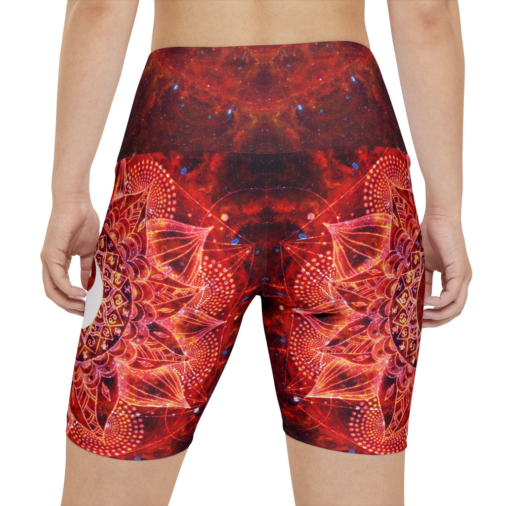 Muladhara Yin Yang Meditations Women's Workout Shorts