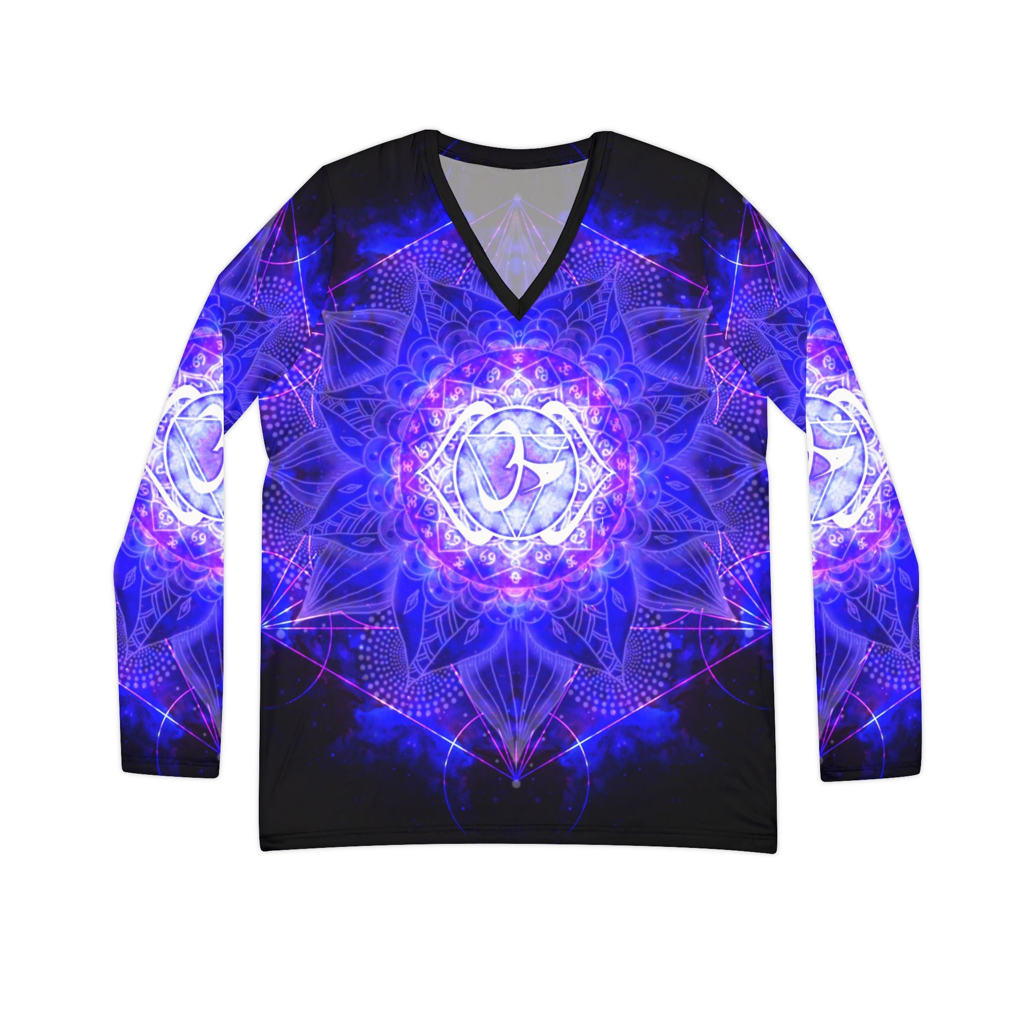 Ajna Meditations Long Sleeve V-neck Shirt