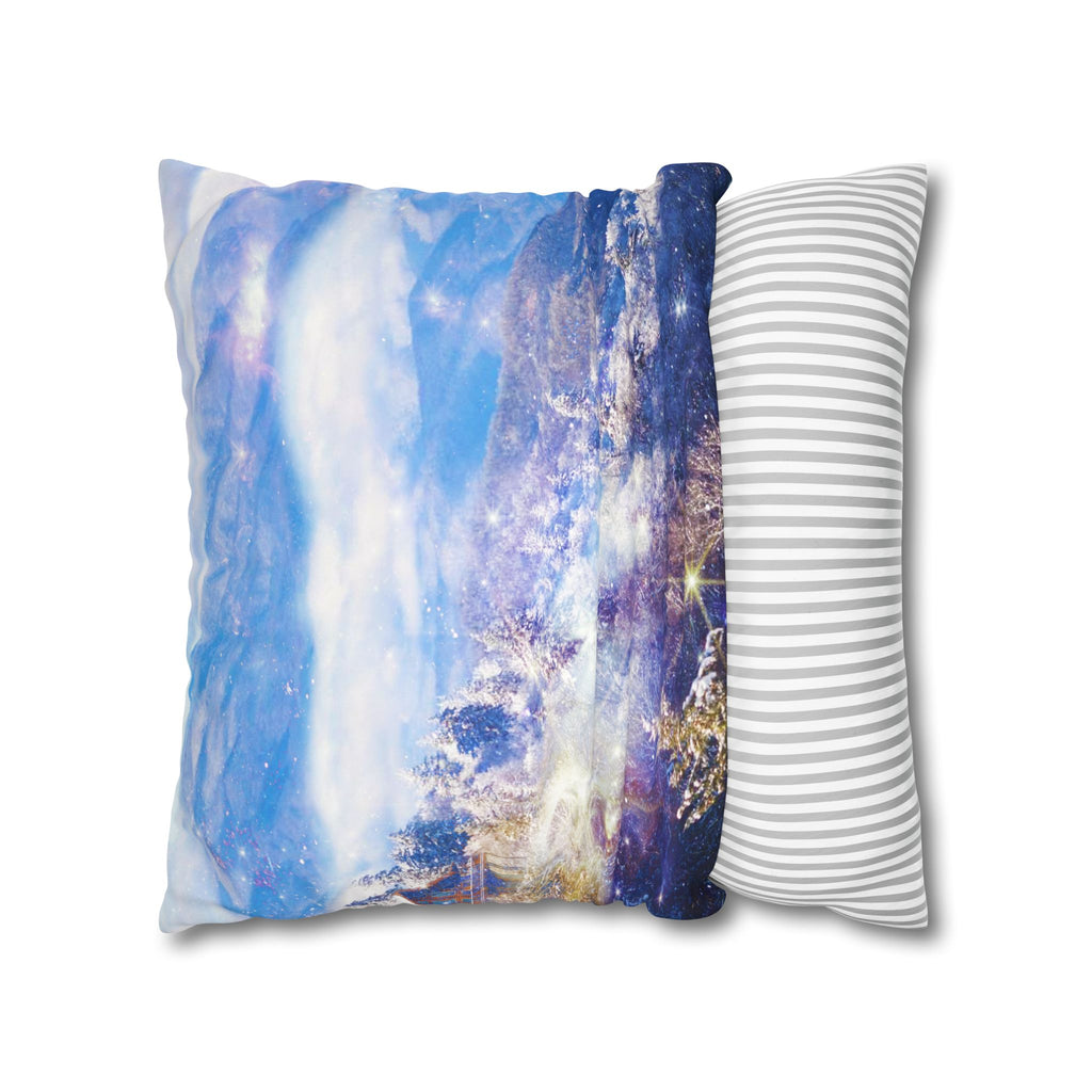 Katerina's Light a Way Smoky Mountain Dreams Faux Suede Square Pillowcase