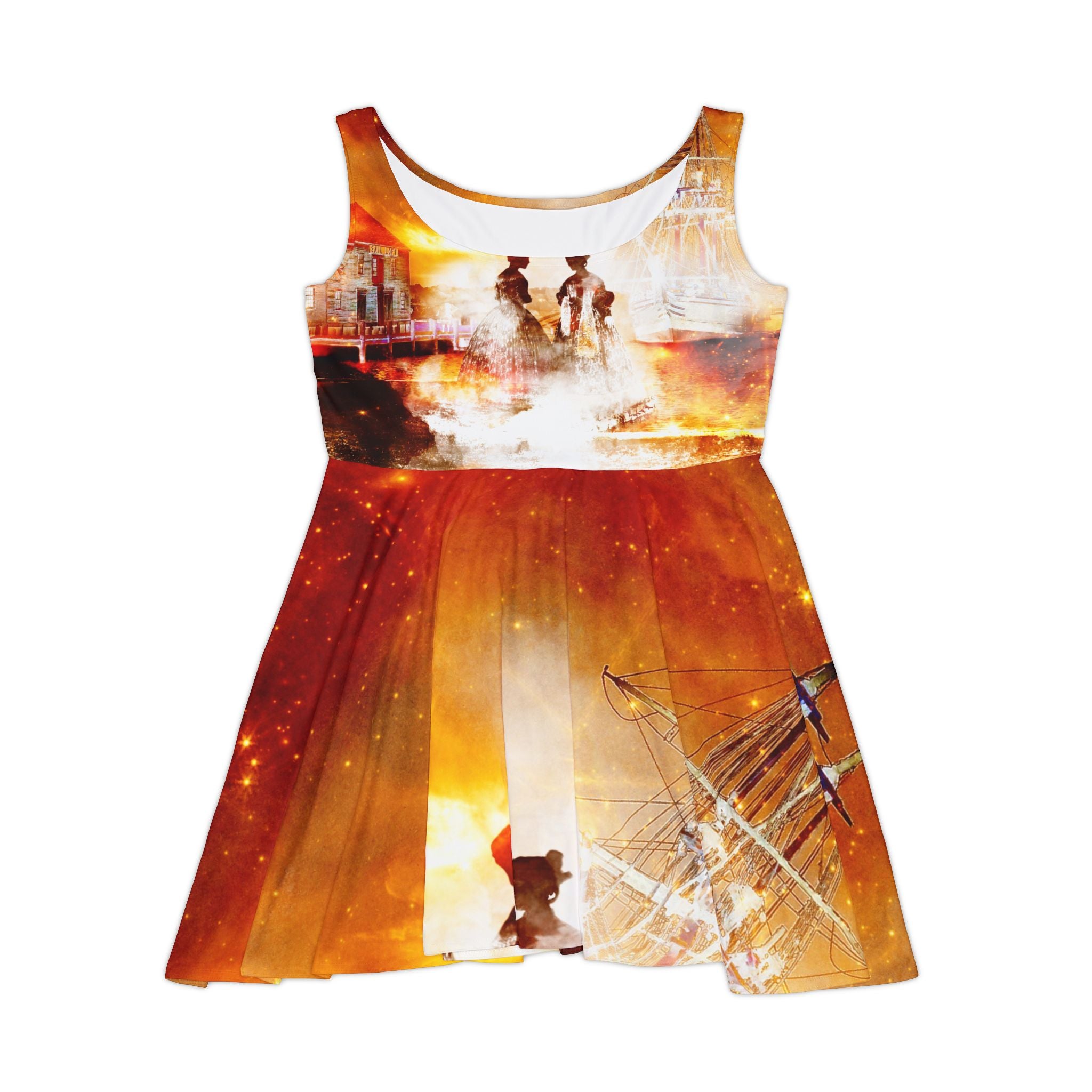 Samhain Eve Salem Harbor Dreams Women's Skater Dress