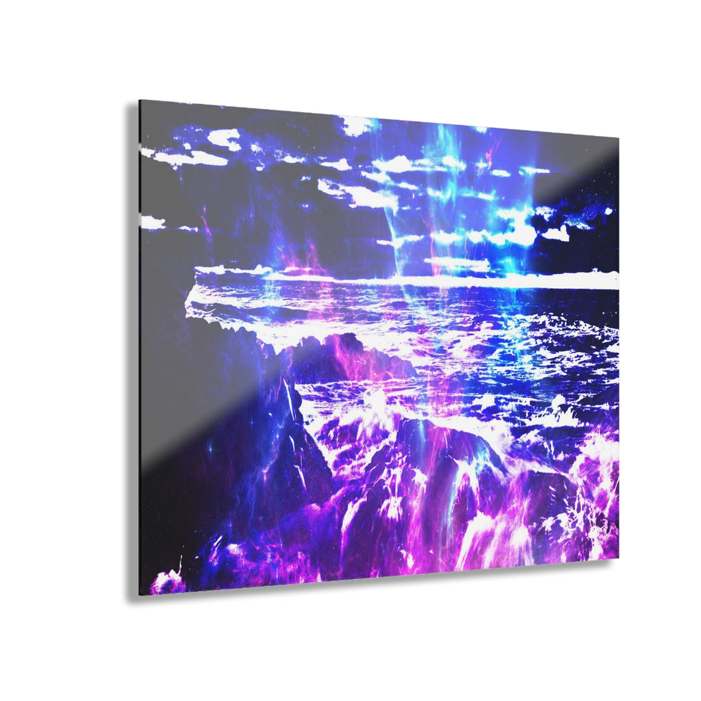 Amethyst Cosmic Falls Dreams Acrylic Prints (French Cleat Hanging)