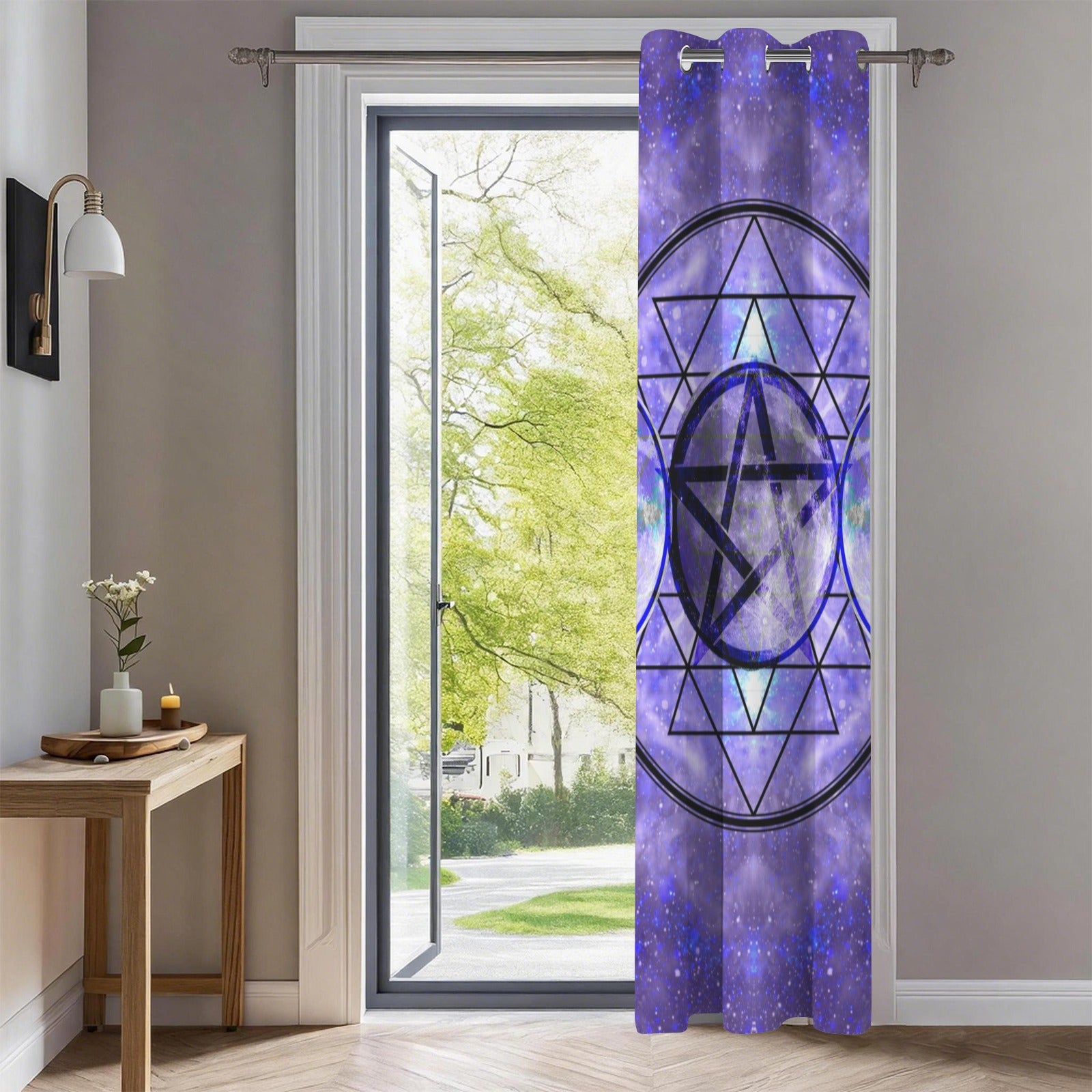 Katerina's Triple Goddess Magickal Desires Grommet Curtain 42" x 84" ( 1 Piece ) | Ships from USA