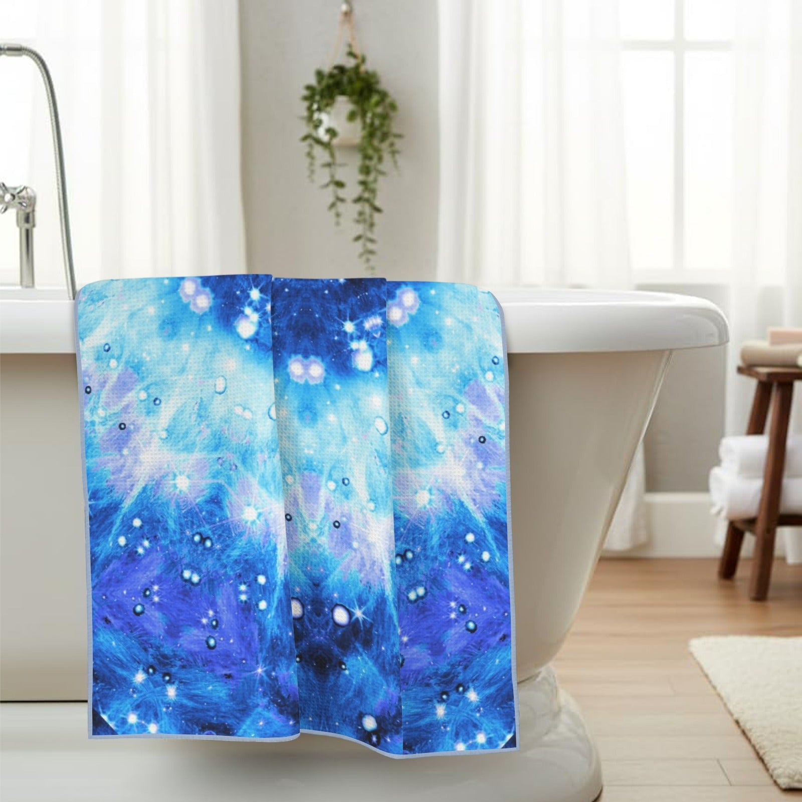 Katerina's Noel Nouvelette Desires Waffle Weave Bath Towel 29" x 58" | Ships from USA